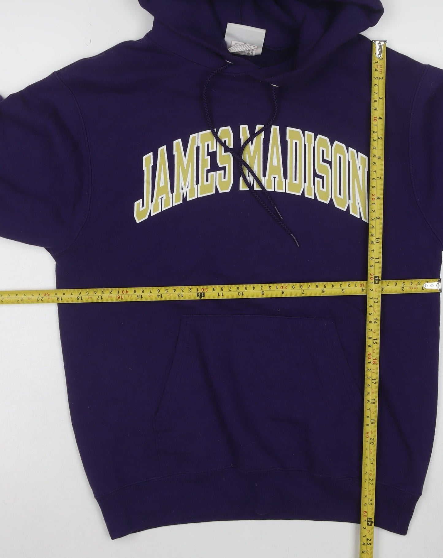 Champion Men's Purple Small Pullover Hoodie James Madison Graphic