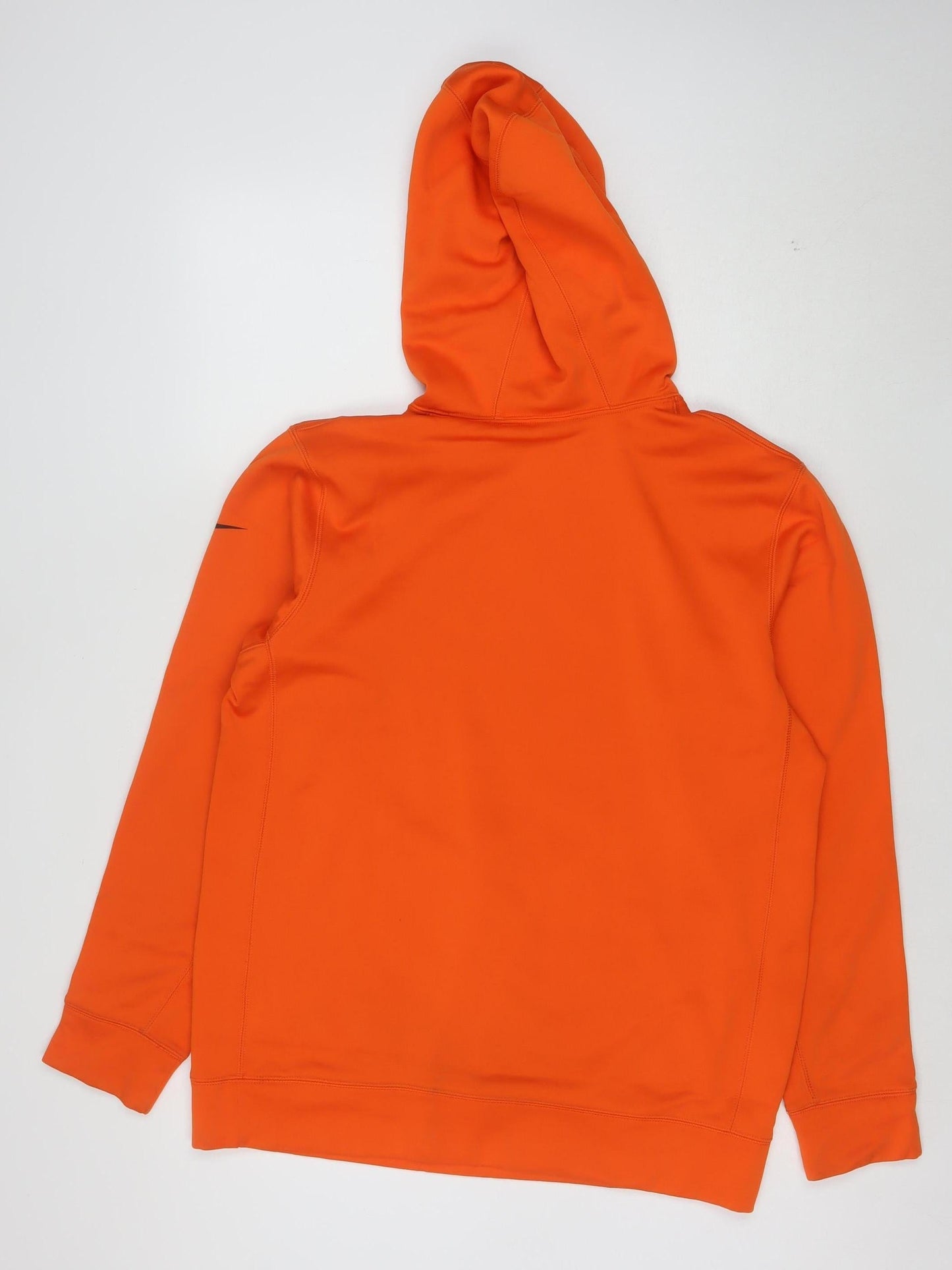 Nike Men's Orange Thermal-Fit Pullover Hoodie M Sportswear