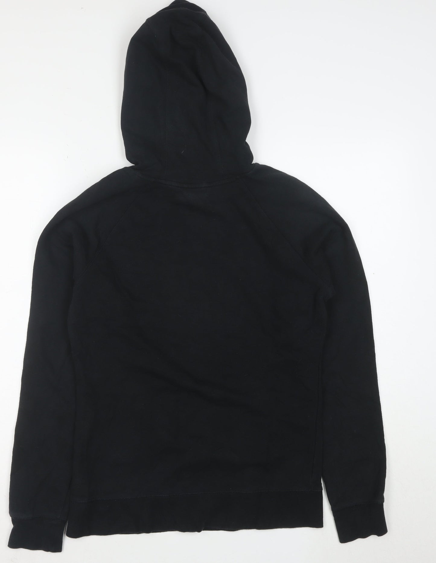 The North Face Women's Black Pullover Hoodie Size M Logo Print Cotton Blend