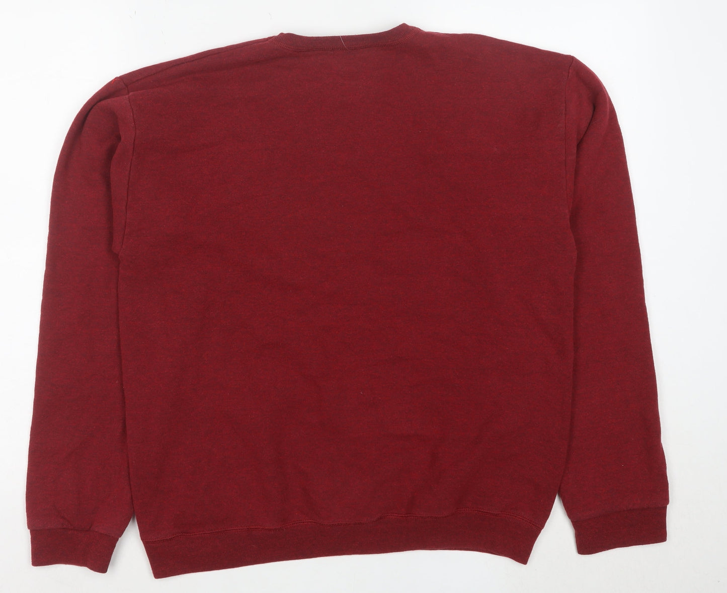 Hanes Men’s Red Small Pullover Crew Neck Fleece Sweatshirt