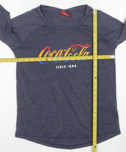 Next Women’s Blue Coca-Cola Long Sleeve Crew Neck T-Shirt Size 12