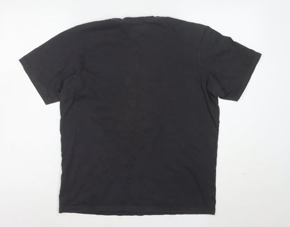 Columbia Men’s Black Cotton Graphic Print T-Shirt M