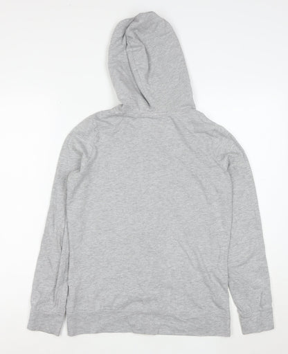 Peter Storm Womens Grey Full Zip Hoodie Size 10 Cotton Blend
