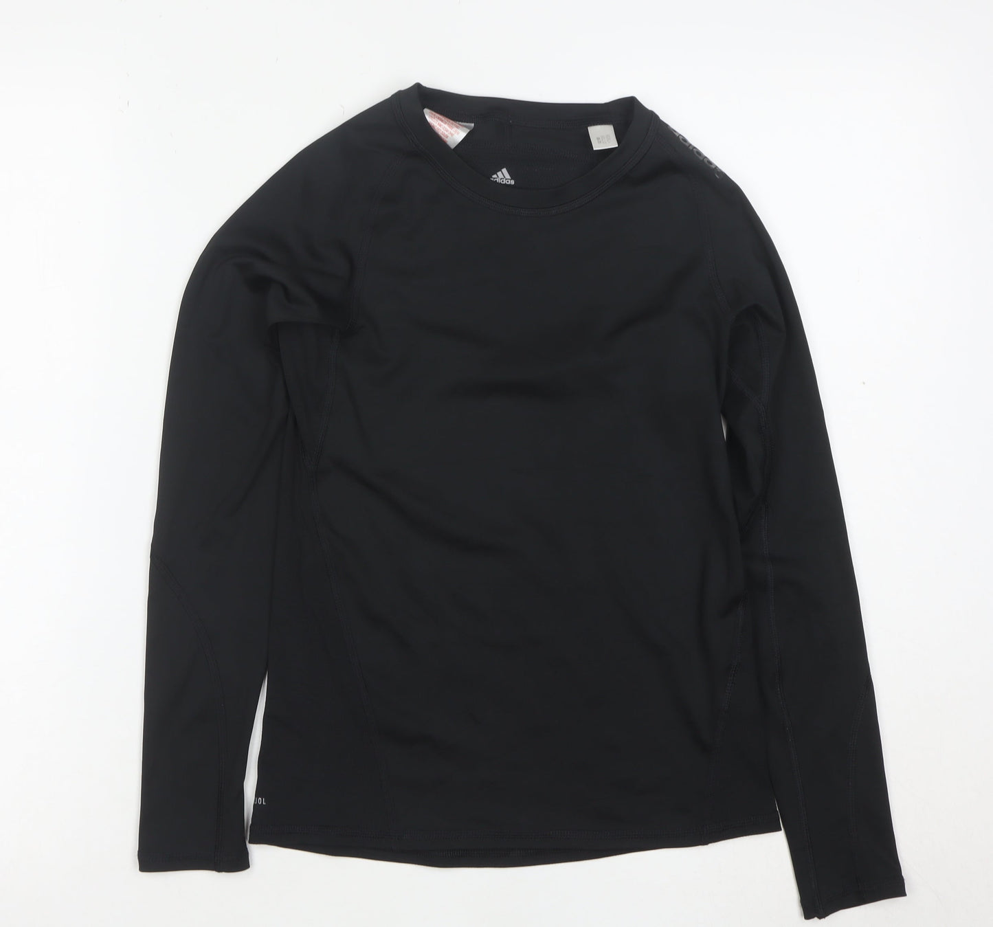 adidas Boys Black 11-12 Years Techfit Long Sleeve Training Top