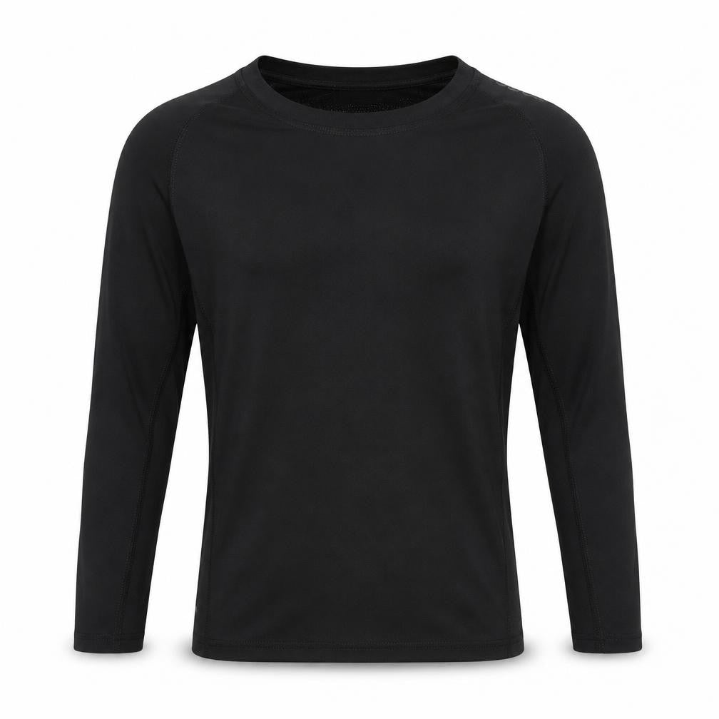 adidas Boys Black 11-12 Years Techfit Long Sleeve Training Top