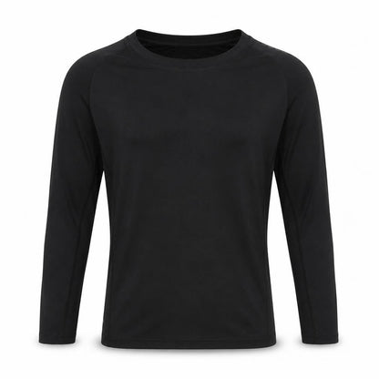 adidas Boys Black 11-12 Years Techfit Long Sleeve Training Top