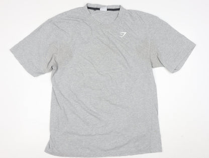 Gymshark Men's Grey Athletic Fit Short Sleeve T-Shirt M