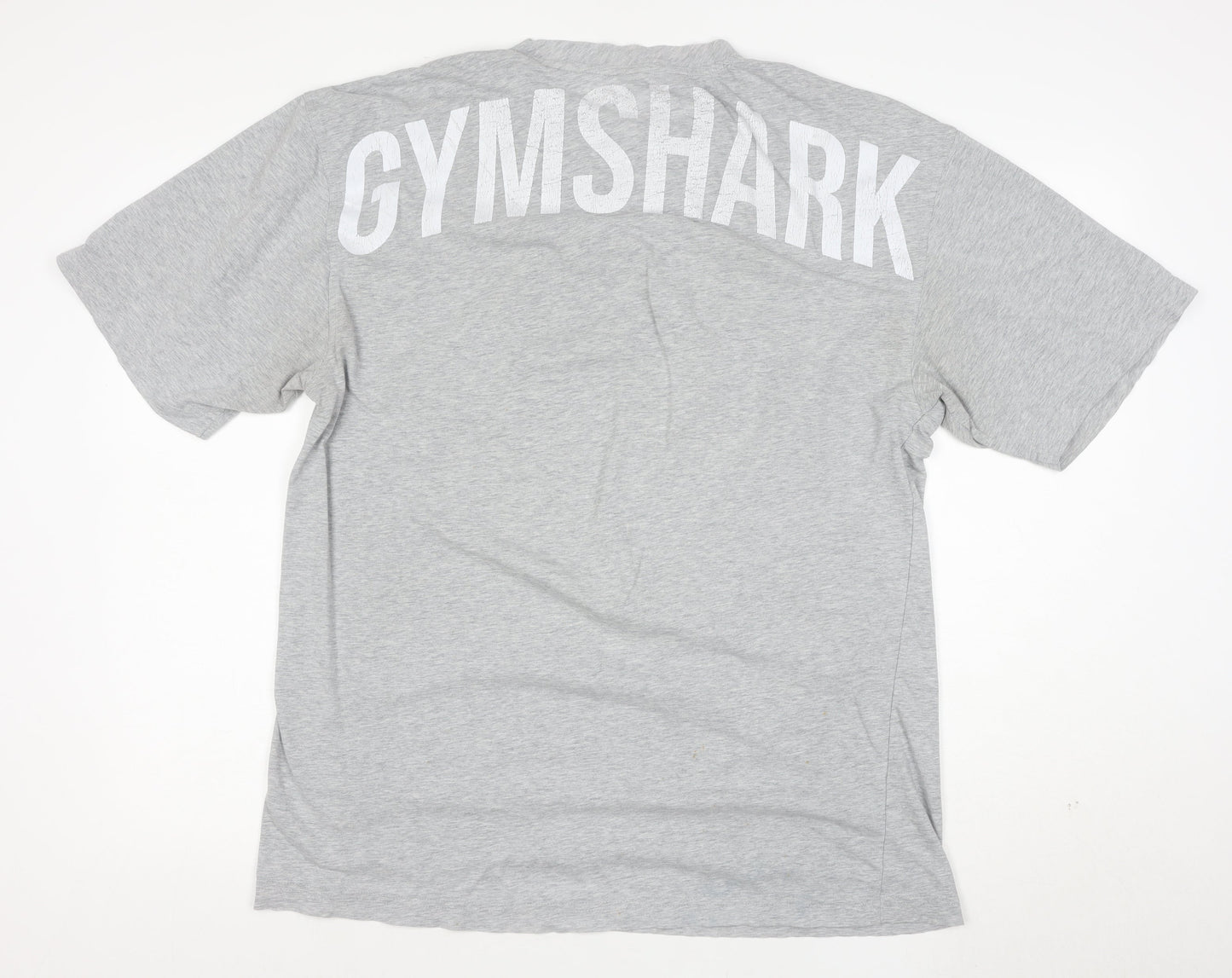 Gymshark Men's Grey Athletic Fit Short Sleeve T-Shirt M
