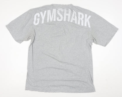 Gymshark Men's Grey Athletic Fit Short Sleeve T-Shirt M