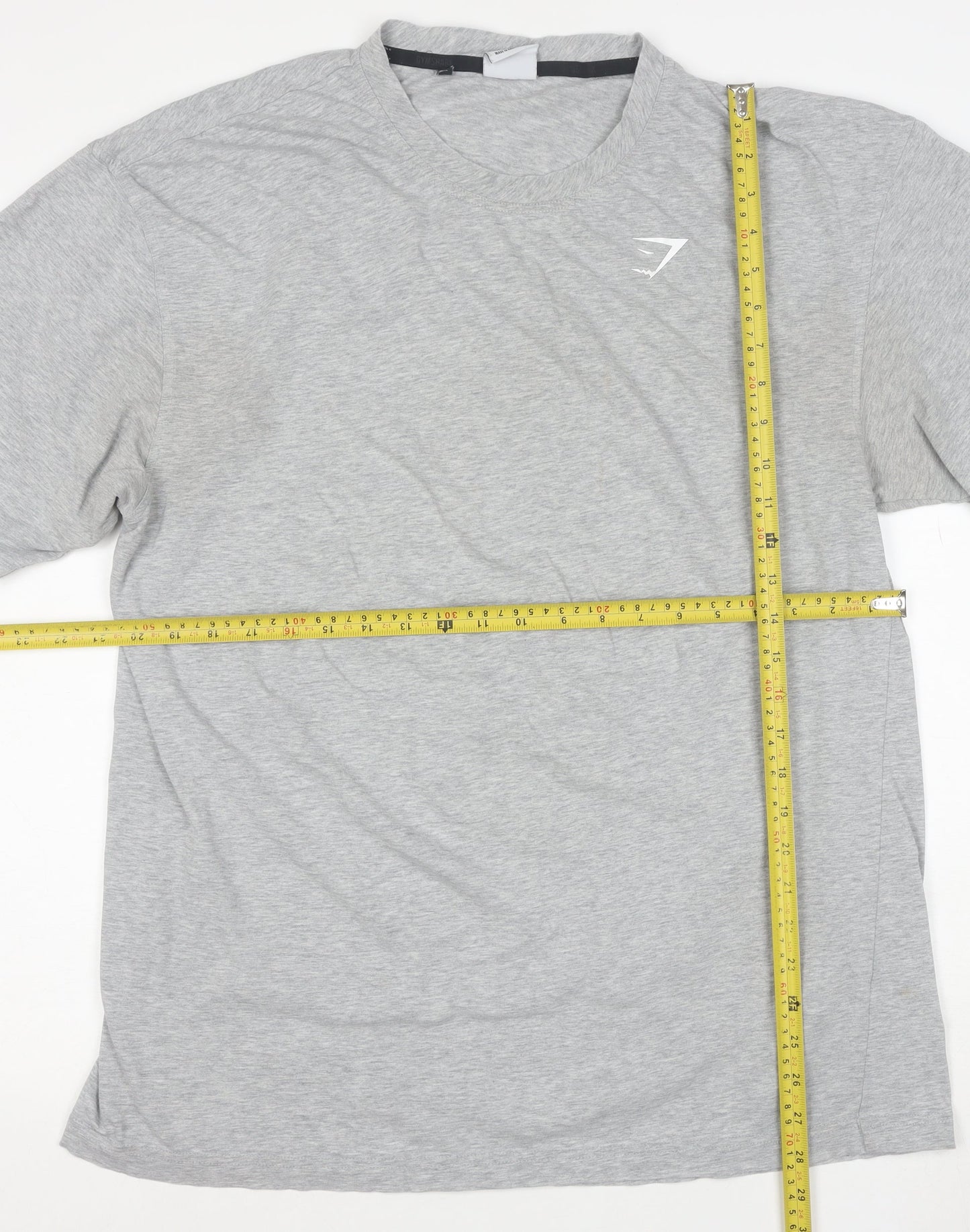 Gymshark Men's Grey Athletic Fit Short Sleeve T-Shirt M