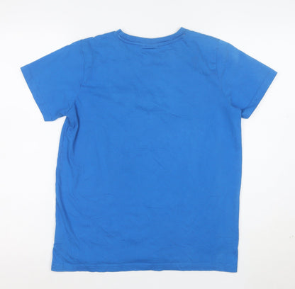 Berghaus Boys Blue 13 Years Logo Cotton Short Sleeve T-Shirt