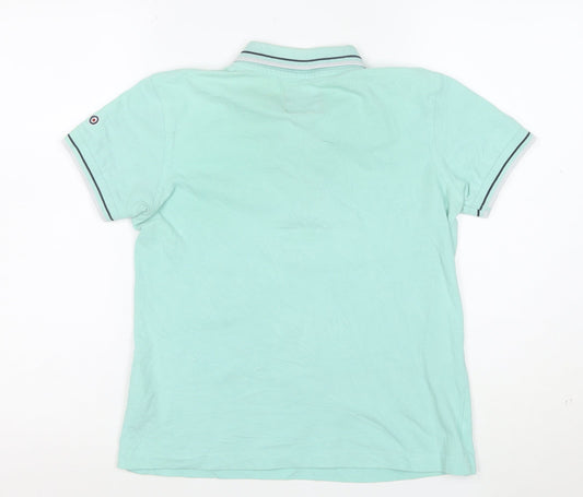 Lambretta Boys Green 14 Years Polo Shirt Cotton Short Sleeve Casual Top