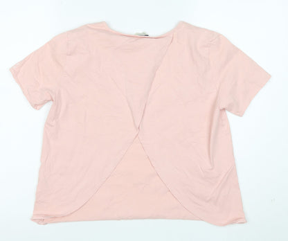 Jack Wills Women's Pink Short Sleeve Cotton T-Shirt Size 8