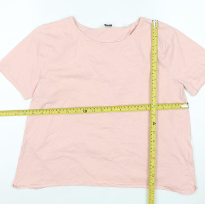 Jack Wills Women's Pink Short Sleeve Cotton T-Shirt Size 8