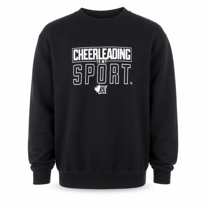 ATC Men's Black Cheerleading Sport Graphic Pullover Sweatshirt M