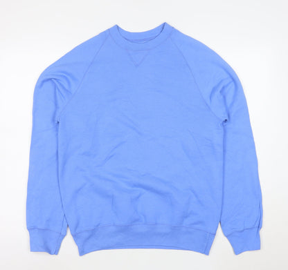 Hanes Men's Blue Pullover Crew Neck Sweatshirt Size S