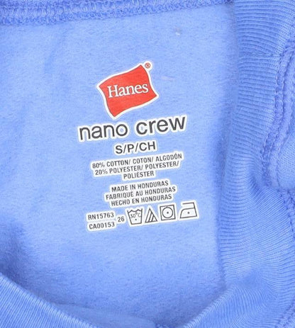 Hanes Men's Blue Pullover Crew Neck Sweatshirt Size S