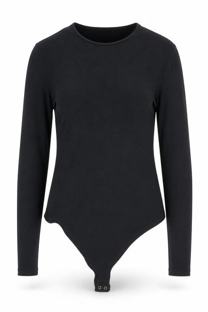 Abercrombie & Fitch Womens Black Long Sleeve Bodysuit Size M