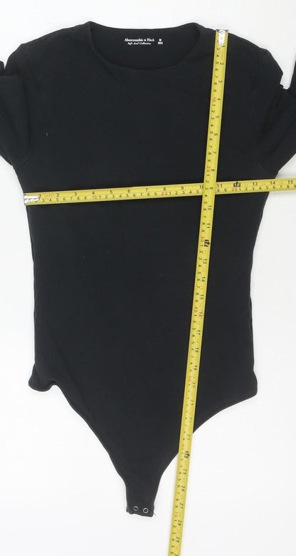 Abercrombie & Fitch Womens Black Long Sleeve Bodysuit Size M