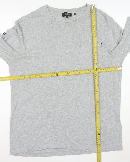 Superdry Studios Men's Grey XL Long Sleeve Crew Neck T-Shirt