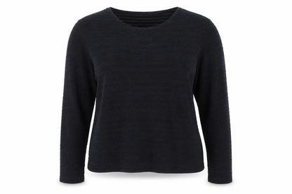 The White Company Women’s Blue Striped Knit Jumper Size 16 Round Neck