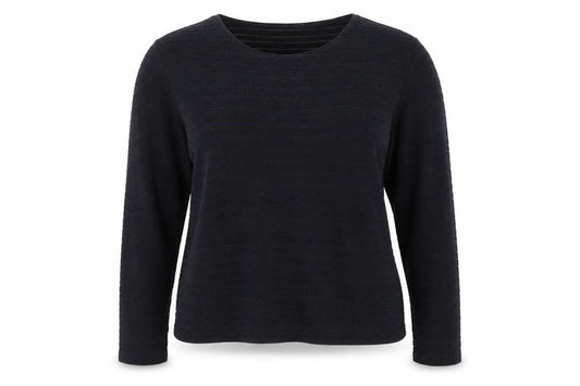 White Label Women’s Blue Striped Knit Jumper Size 16 Round Neck