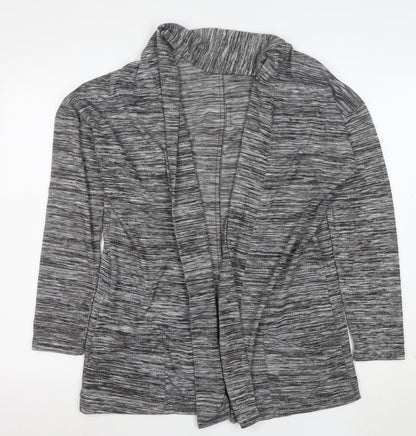 Marks and Spencer Women's Grey Open Front Long Sleeve Cardigan Size 16