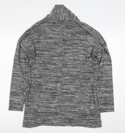 Marks and Spencer Women's Grey Open Front Long Sleeve Cardigan Size 16