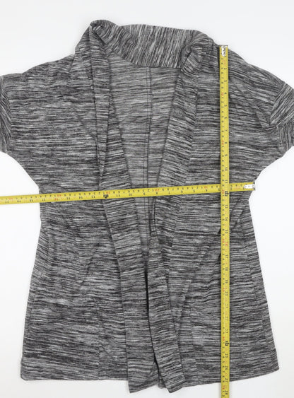 Marks and Spencer Women's Grey Open Front Long Sleeve Cardigan Size 16