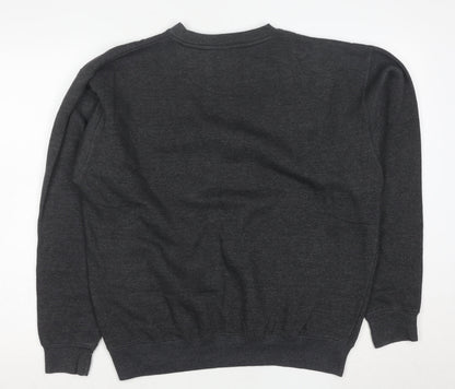 Outer Banks Authentic Mens Grey Graphic Pullover Sweatshirt Size M