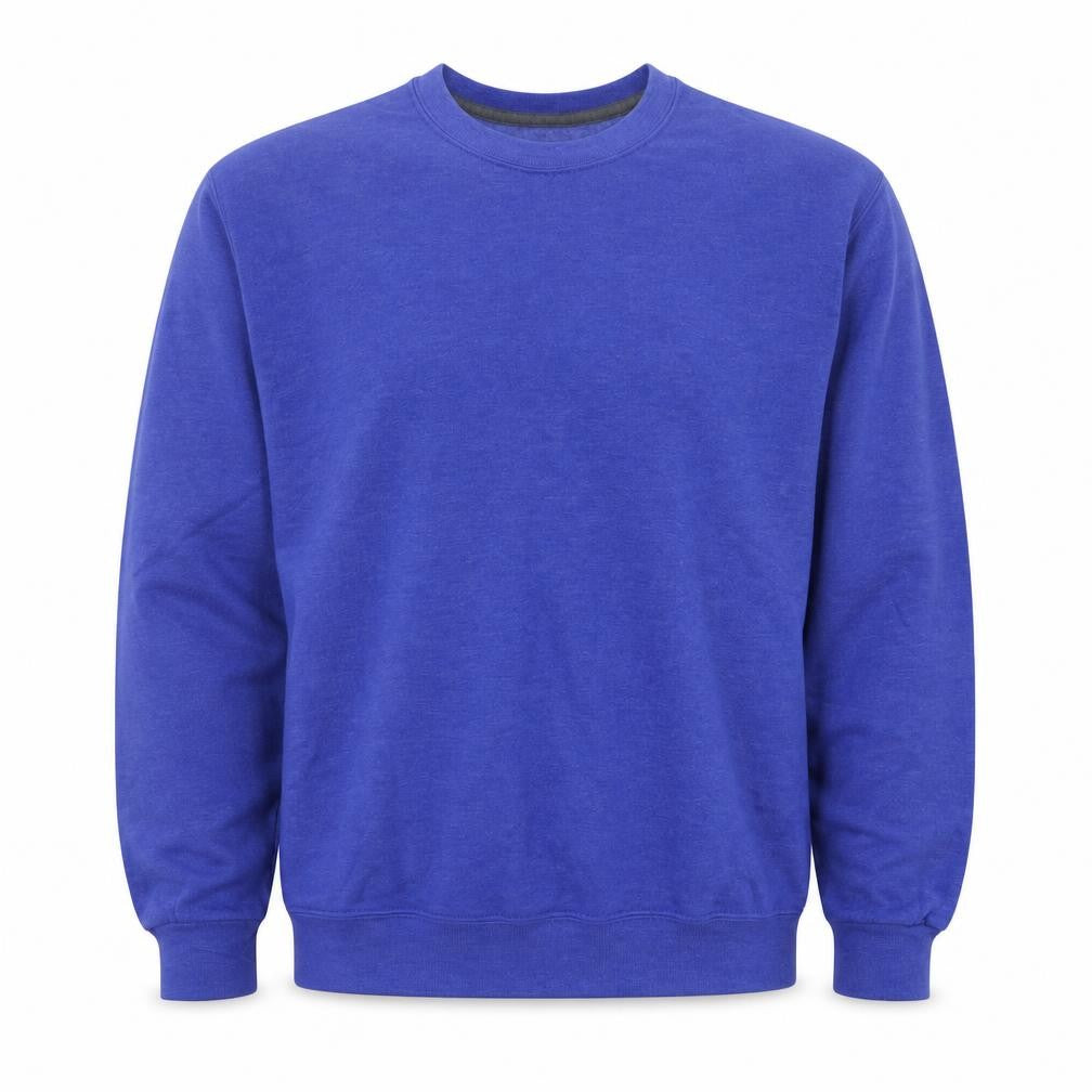 Fruit of the Loom Men's Blue M Pullover Sweatshirt Crew Neck Fleece