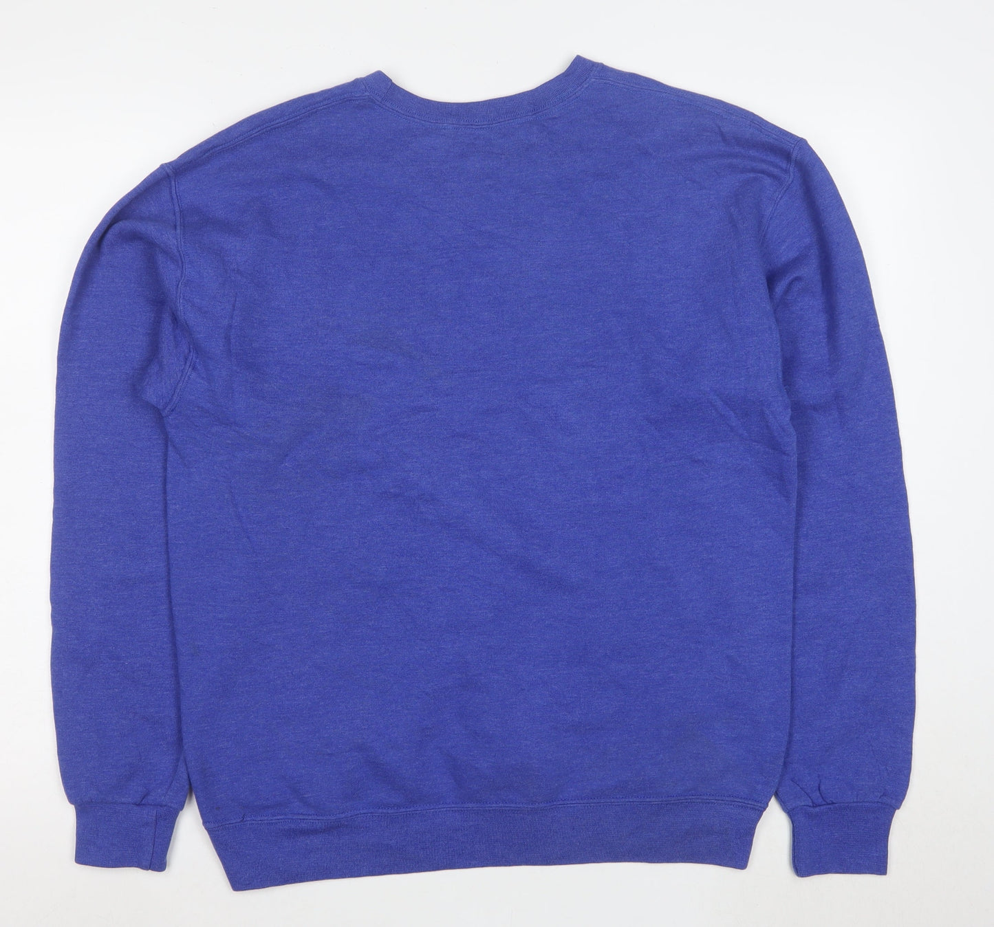 Fruit of the Loom Men's Blue M Pullover Sweatshirt Crew Neck Fleece