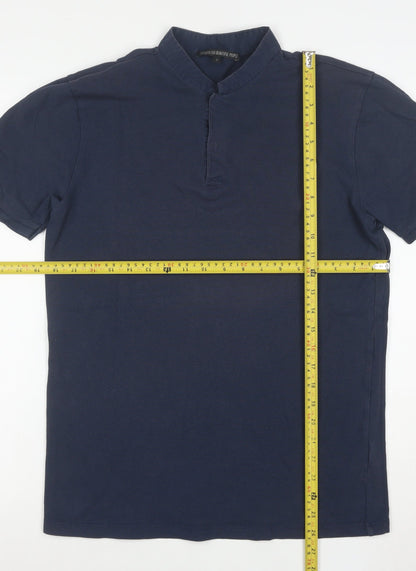 Drkshdw For Beautiful People Men's Blue Slim Fit Polo Shirt Size S