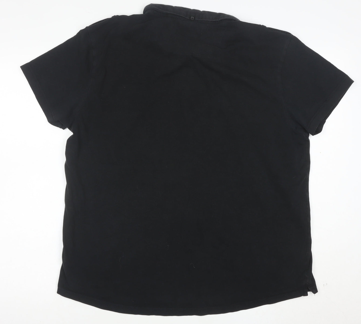 Firetrap Men's Black 2XL Cotton Short Sleeve Polo Shirt