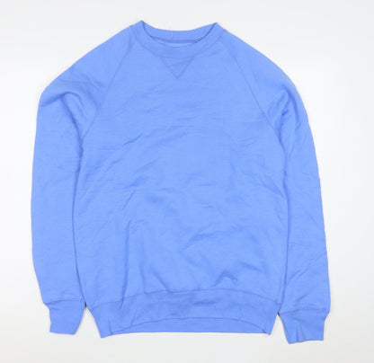 Hanes Men's Blue Crew Neck Pullover Sweatshirt Size S