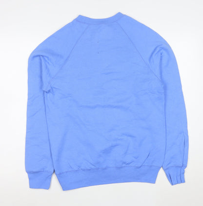 Hanes Men's Blue Crew Neck Pullover Sweatshirt Size S