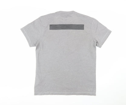 adidas Men's Grey Climalite Gym T-Shirt Size M Short Sleeve