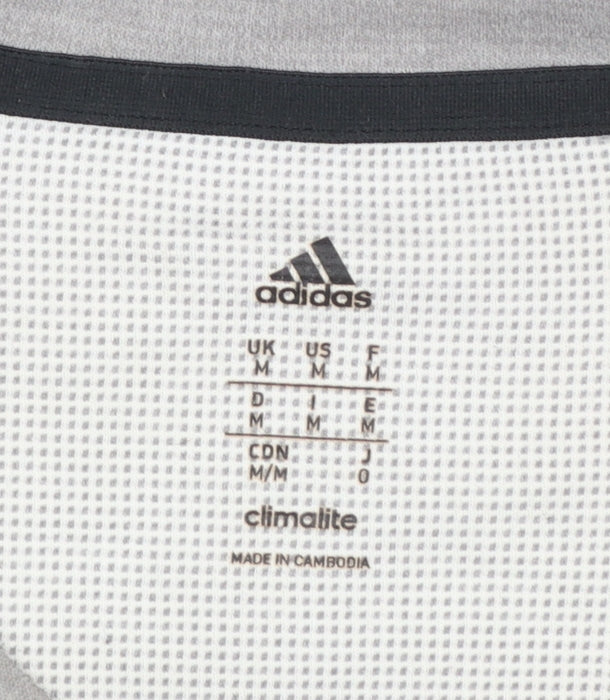 adidas Men's Grey Climalite Gym T-Shirt Size M Short Sleeve