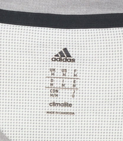 adidas Men's Grey Climalite Gym T-Shirt Size M Short Sleeve