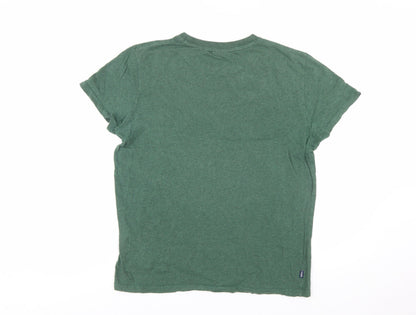 Superdry Men's Green Organic Cotton Crew Neck T-Shirt Size M