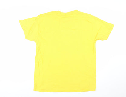 Foo Fighters Men's Yellow Graphic Band T-Shirt Size L