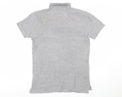 Polo Ralph Lauren Mens Grey Slim Fit Short Sleeve Polo Shirt Size L