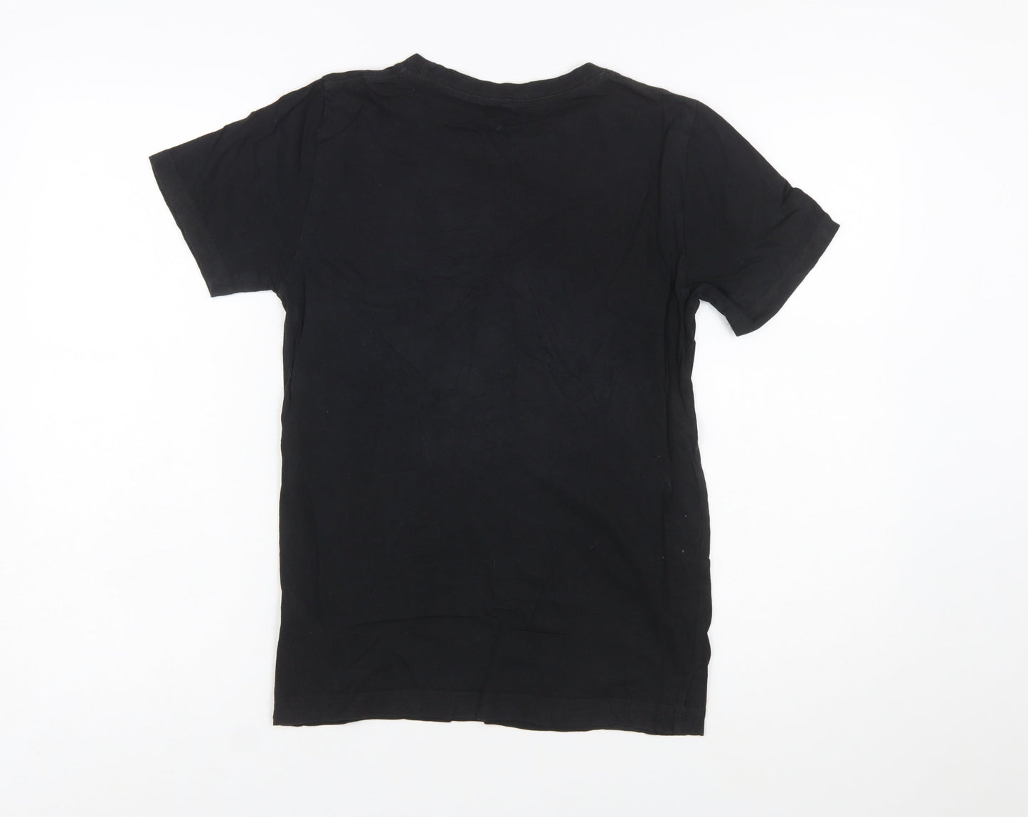 Nike Jordan Boys Black Graphic Print Short Sleeve T-Shirt 10-12 Years