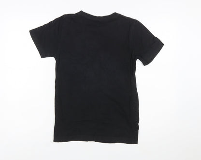 Nike Jordan Boys Black Graphic Print Short Sleeve T-Shirt 10-12 Years