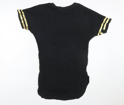 Harry Potter Women's Black Hogwarts Crest Cotton T-Shirt Size L