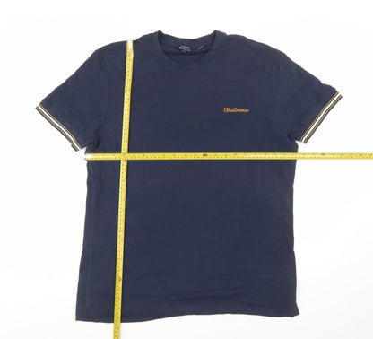 Ben Sherman Men's Dark Navy Crew Neck Short Sleeve Cotton T-Shirt L