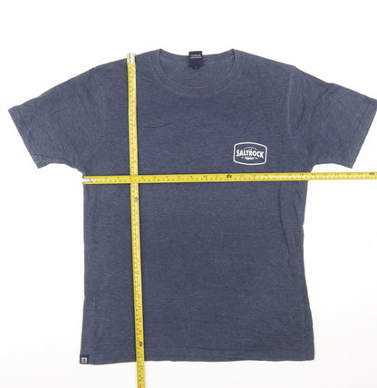 Saltrock Men's Blue Short Sleeve Crew Neck Graphic T-Shirt Size S