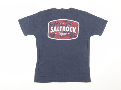 Saltrock Men's Blue Short Sleeve Crew Neck Graphic T-Shirt Size S