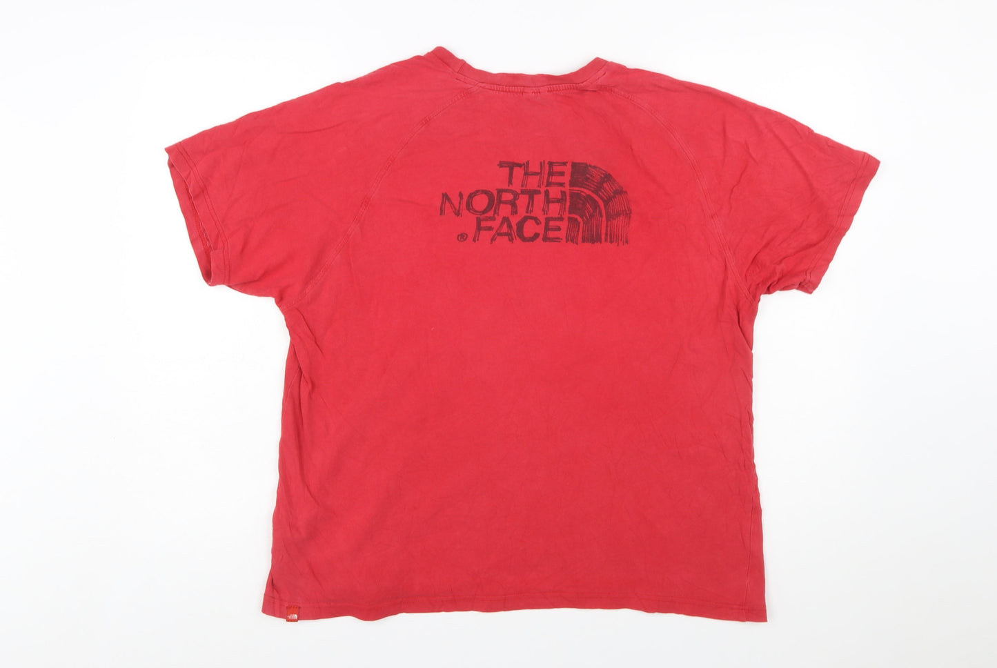 The North Face Men's Red Short Sleeve Cotton T-Shirt L