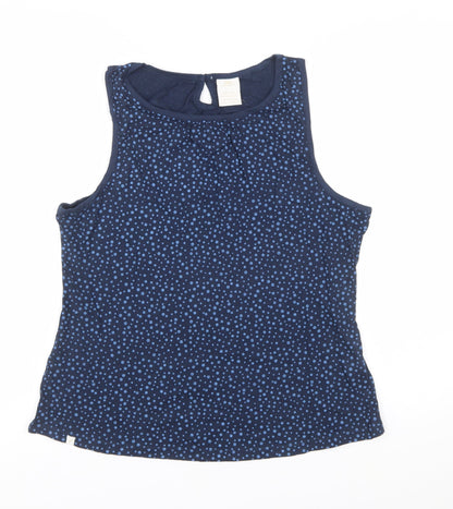 Trespass Womens Blue Polka Dot Sleeveless Tank Top UK 12